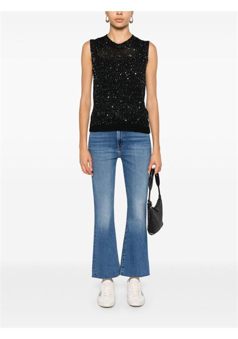 Black Melyssa sequin-embellished knitted top Golden Goose - women GOLDEN GOOSE | GWP01922P00169190100